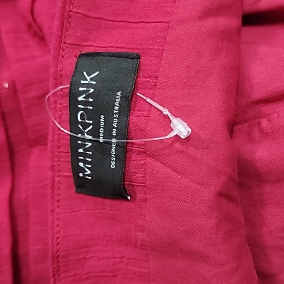 Urban Outfitters MINKPINK Little Darling Ruched Mini Dress size M - Picture 9 of 11